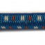 GumiFix - gumolano 5mm, modré s bielo-červenými kontrolkami