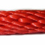 PPV 8mm lano, pletené, spiroidné, červené
