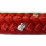 PPV 4mm šnúra pletená, s jadrom, 16prameň, červená so zeleno šedými kontrolkami, max. 200m
