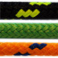 PES pr.3mm šnúra pletená s jadrom, oranžová s modrými kontrolkami