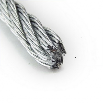Oceľové lano pr.1,25mm, 6x7+FC, 1770N/mm2, pozink, pravé, MBL 0,92kN