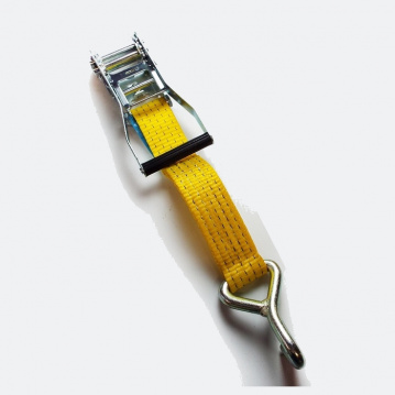 Upínací pás typ 5002 IHJ hák, voľná časť, l=1,6m, š.50mm, 2500/5000daN, žltý